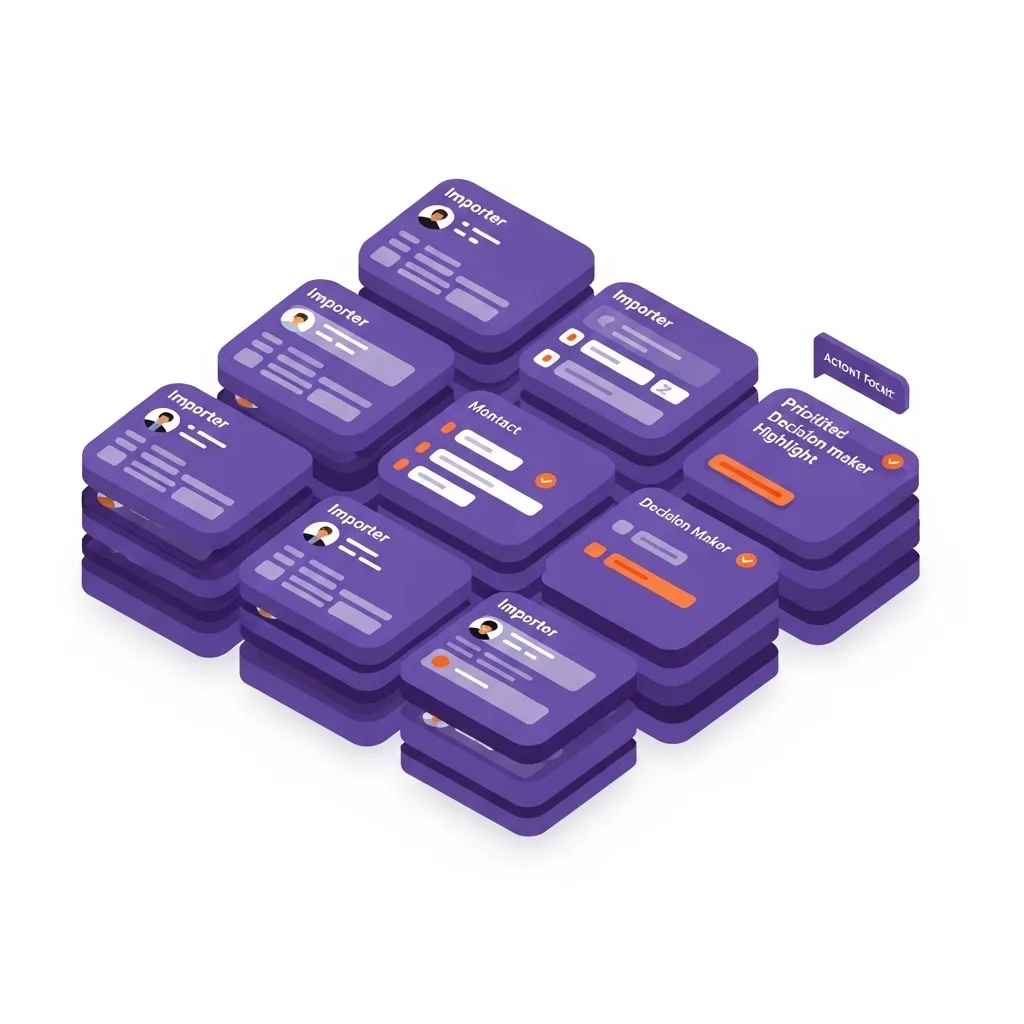 جمع بيانات المستوردين